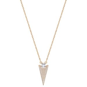 Swarovski Funk geometric rose gold necklace new in box